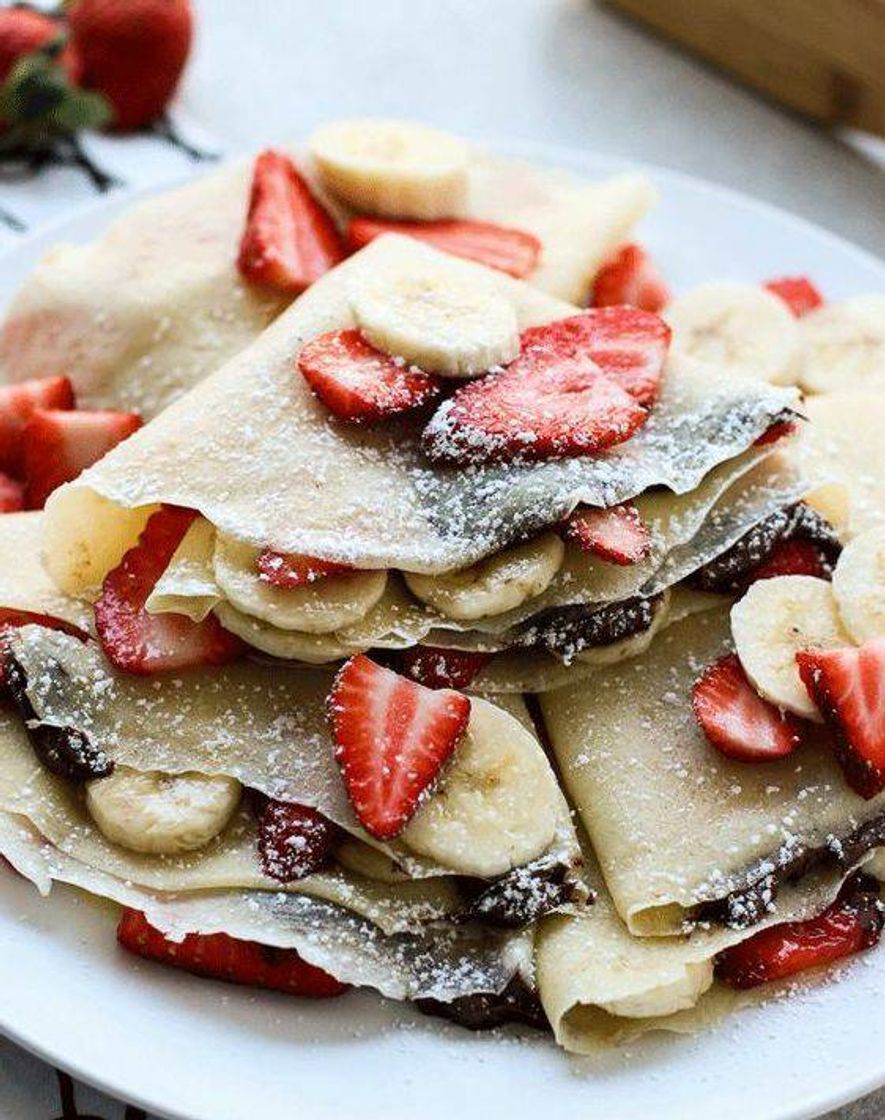 Fashion Crepes de Nutella e morangos 