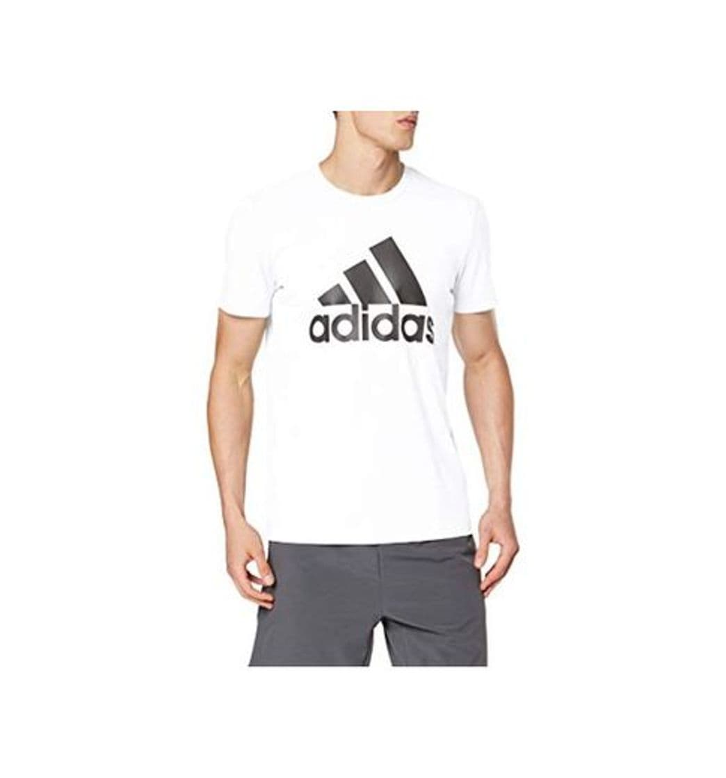 Fashion adidas Most Haves Badge of Sports TS M Camiseta, Hombre, Blanco