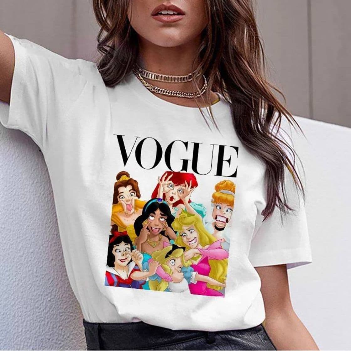 Moda Camiseta Vogue princesas Disney