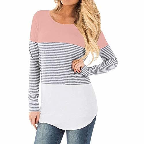 Producto SamMoSon Blusa Embarazada Encaje Mujer Lactancia Manga Larga Navidad Premama Blusas De