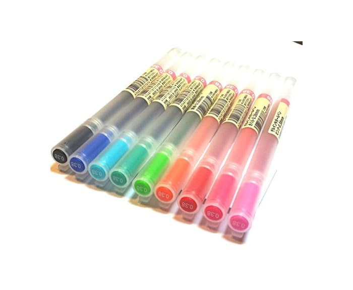 Product Muji 0.38mm Gel Ink Pen 9 Colours Various