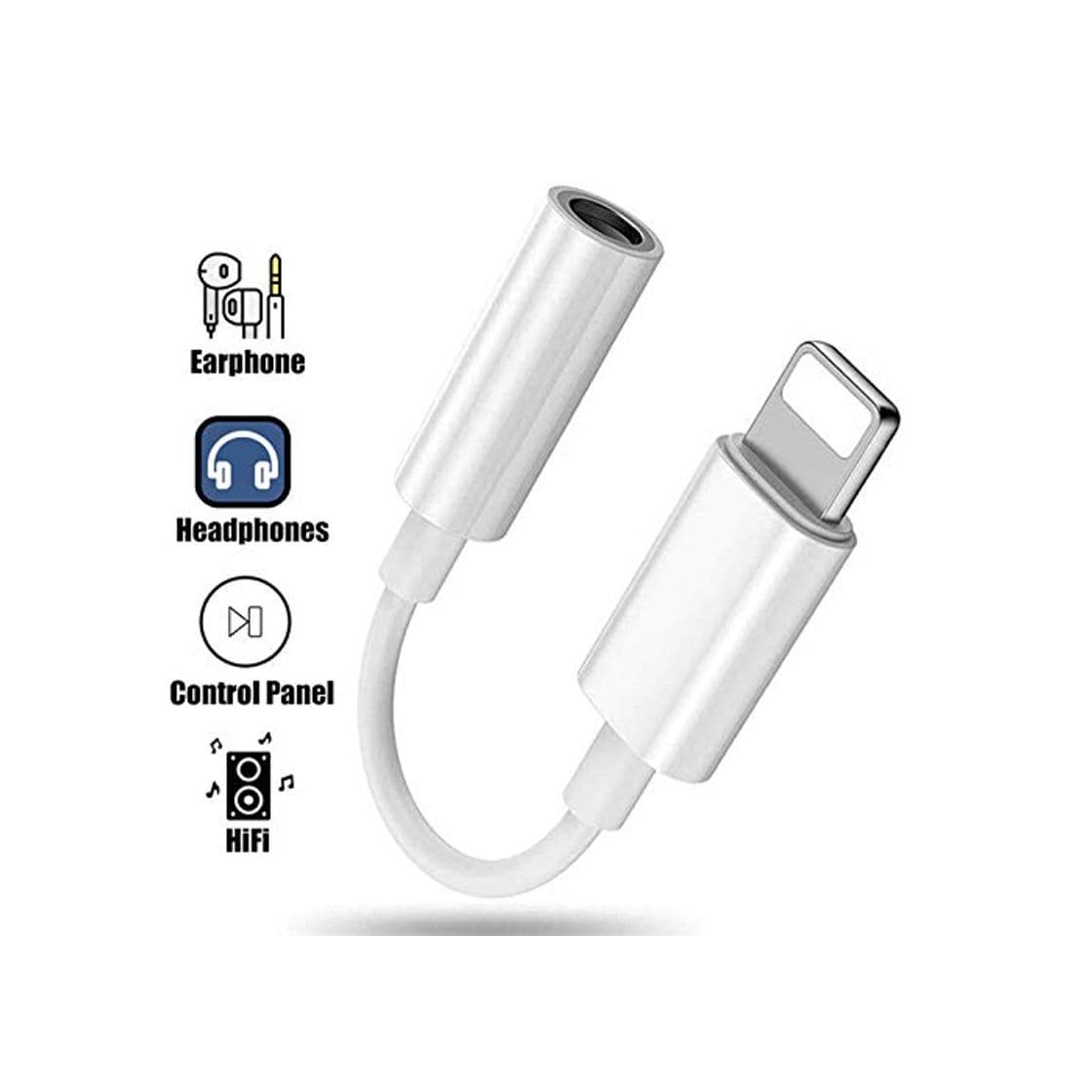 Producto Adaptador de Auriculares para iPhone 11 Adaptador Jack de 3,5 mm Conector