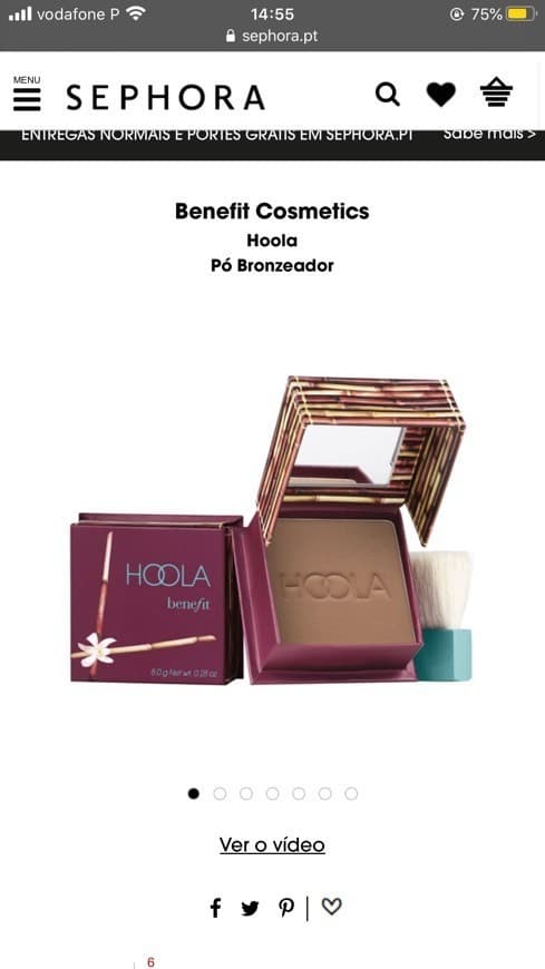 Fashion Benefit cosmetics, Hoola pó bronzeador 