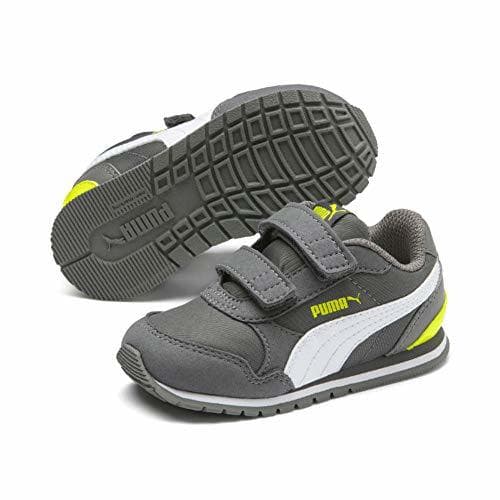 Producto Zapatillas Puma para bebé Gris y Amarillo con Velcro