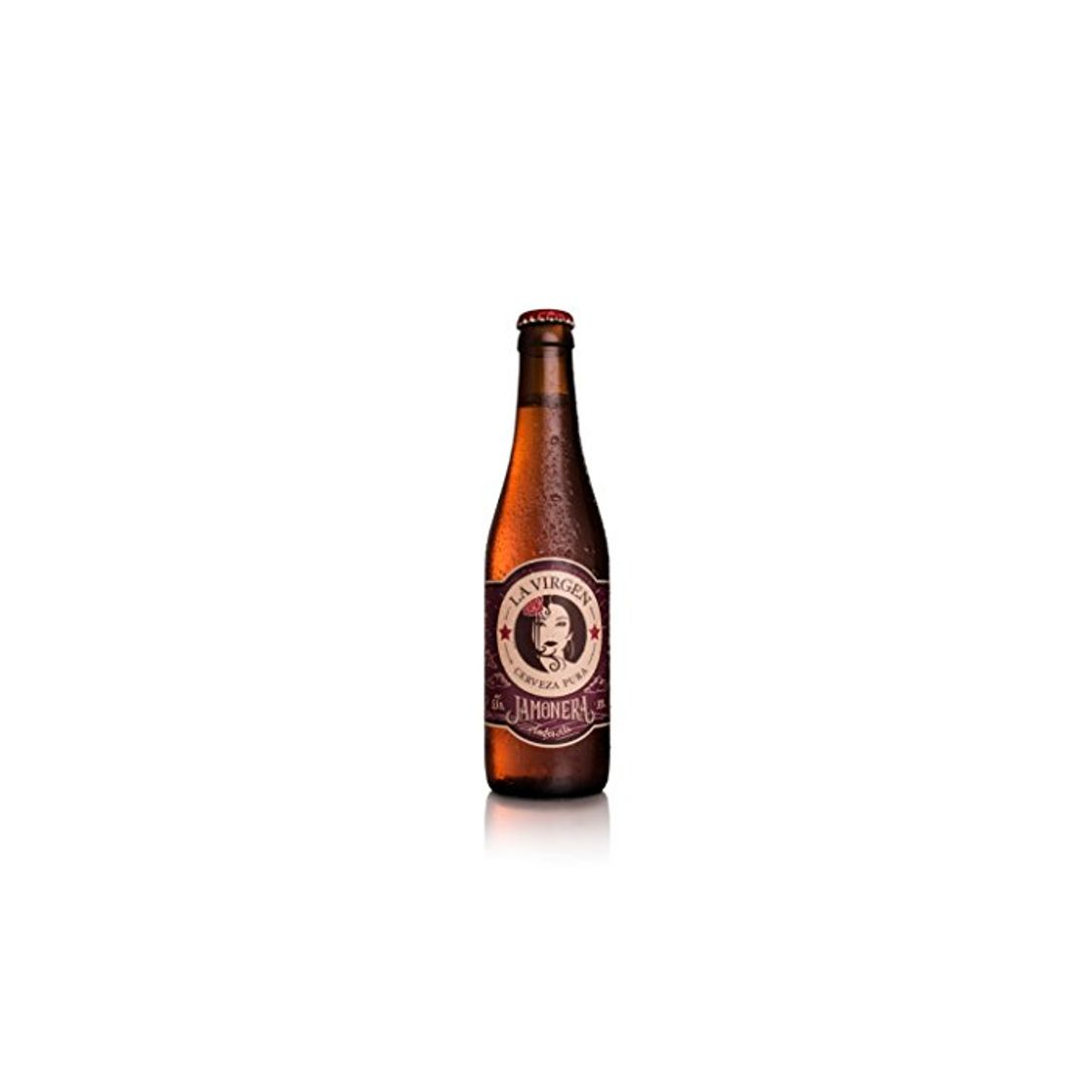 Producto La Virgen Cerveza Artesana Jamonera - pack 24 botellas x 330 ml