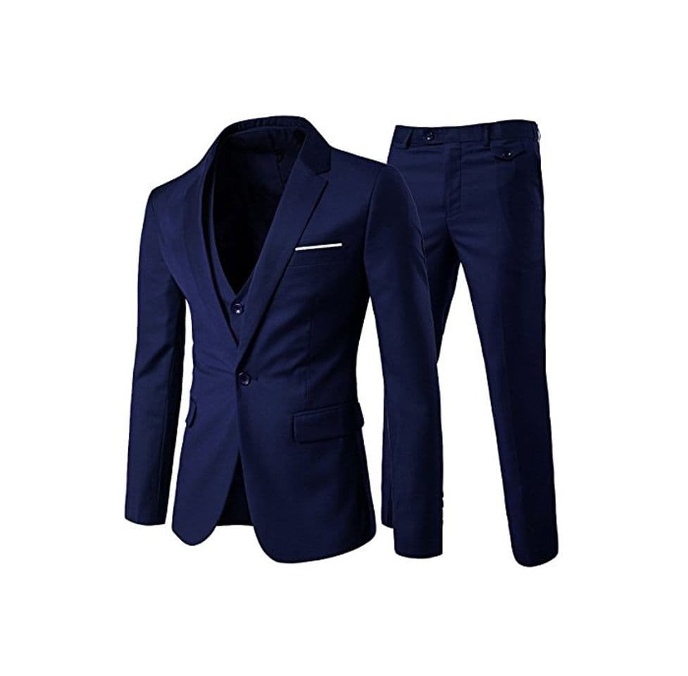 Moda Cloudstyle Traje Suit Hombre 3 Piezas Chaqueta Chaleco pantalon Traje al Estilo