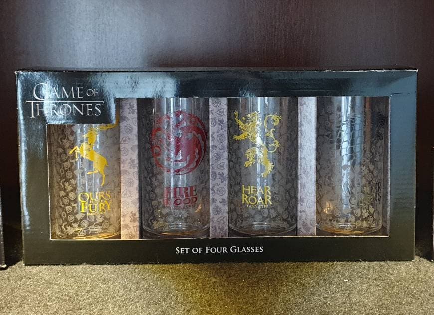 Lugar Half Moon Bay Game of Thrones Houses Logos Set of 4 Mini