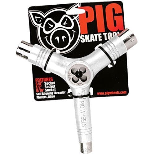 Lugar Pig Tri Socket Skate Tool and Threader White by PIG