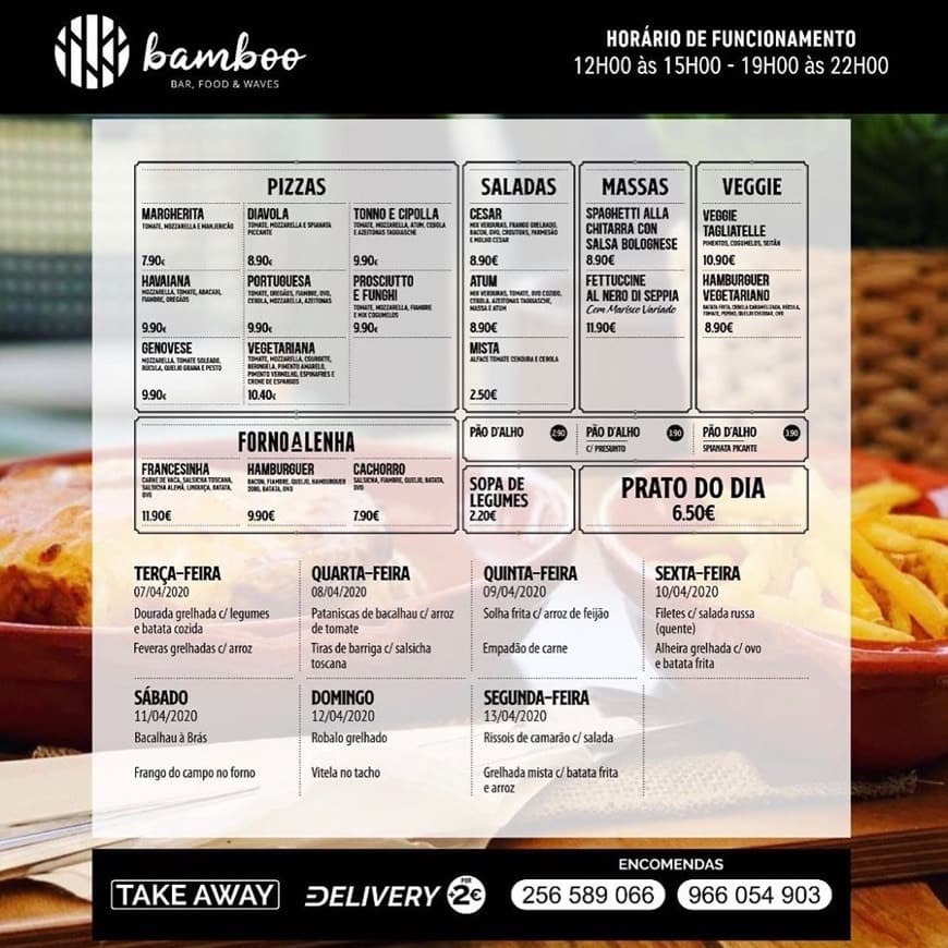 Restaurantes Bamboo Bar, Food & Waves