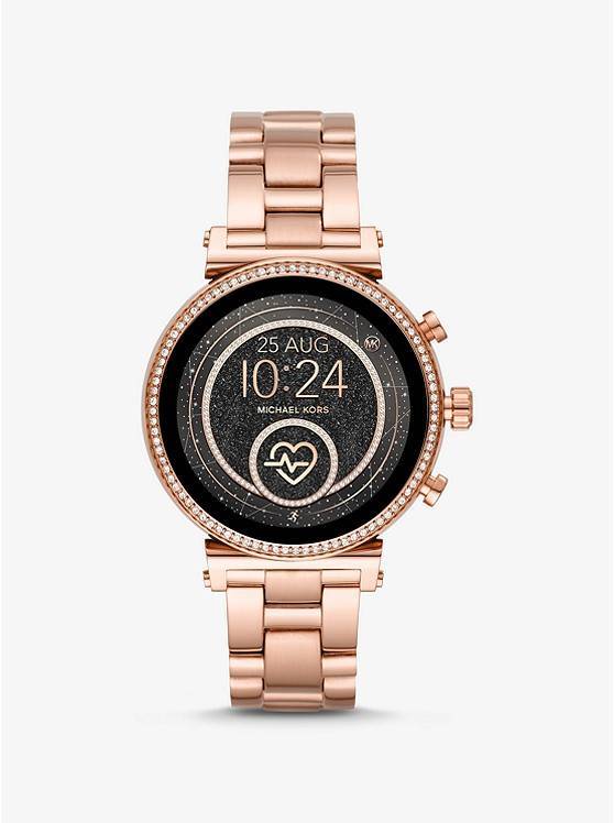 Product Sofie Heart Rate Rose Gold-Tone Smartwatch

