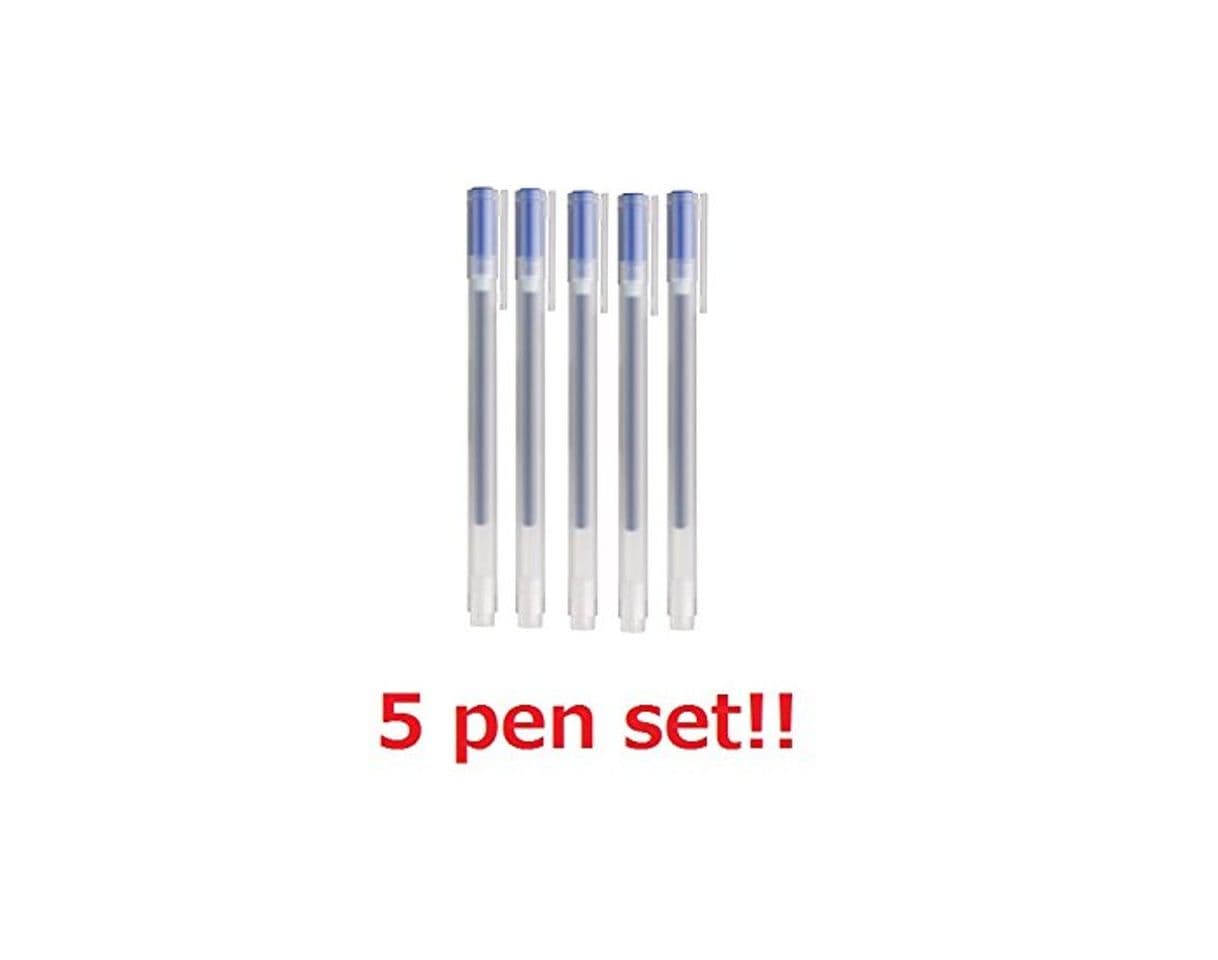 Producto Juego de 5 bolígrafos Muji de gel de tinta azul