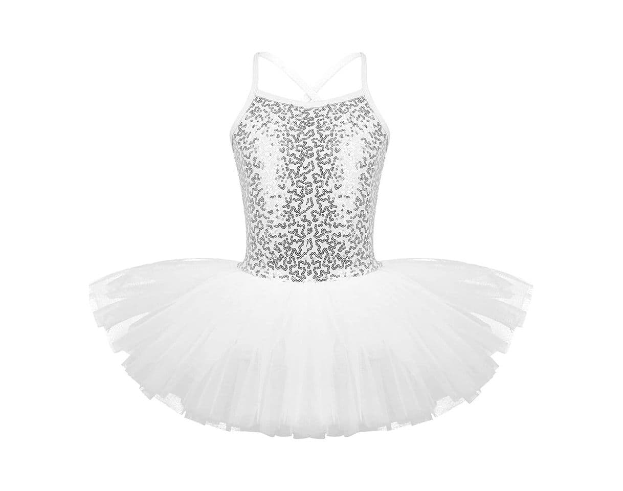 Producto FONLAM Vestido Maillot de Ballet Danza Cisne para Niña Maillot Gimnasia Ballet