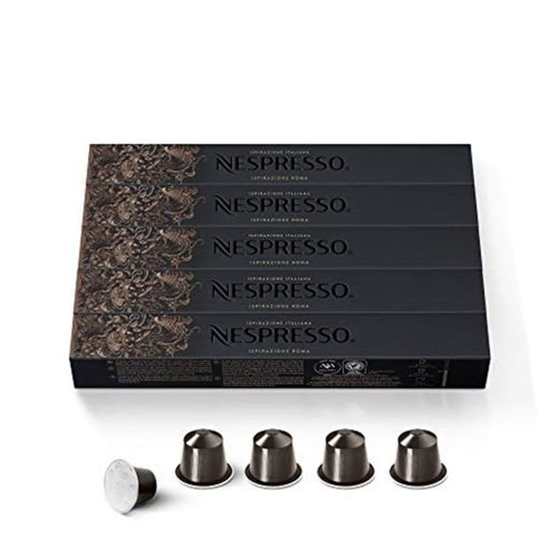 Producto 50 Nespresso Capsules Roma Coffee New