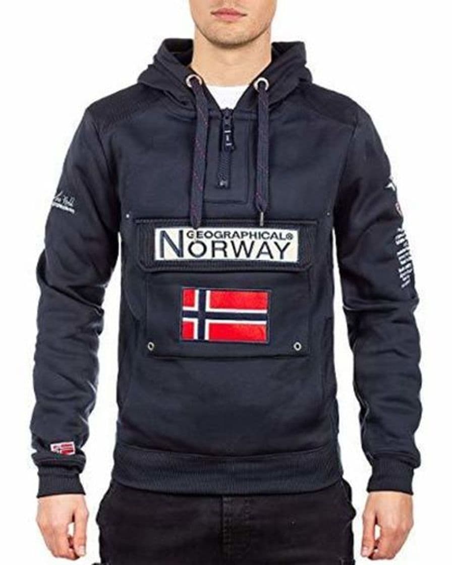 Product Geographical Norway Sudadera con Capucha para Hombre Azul Marino S