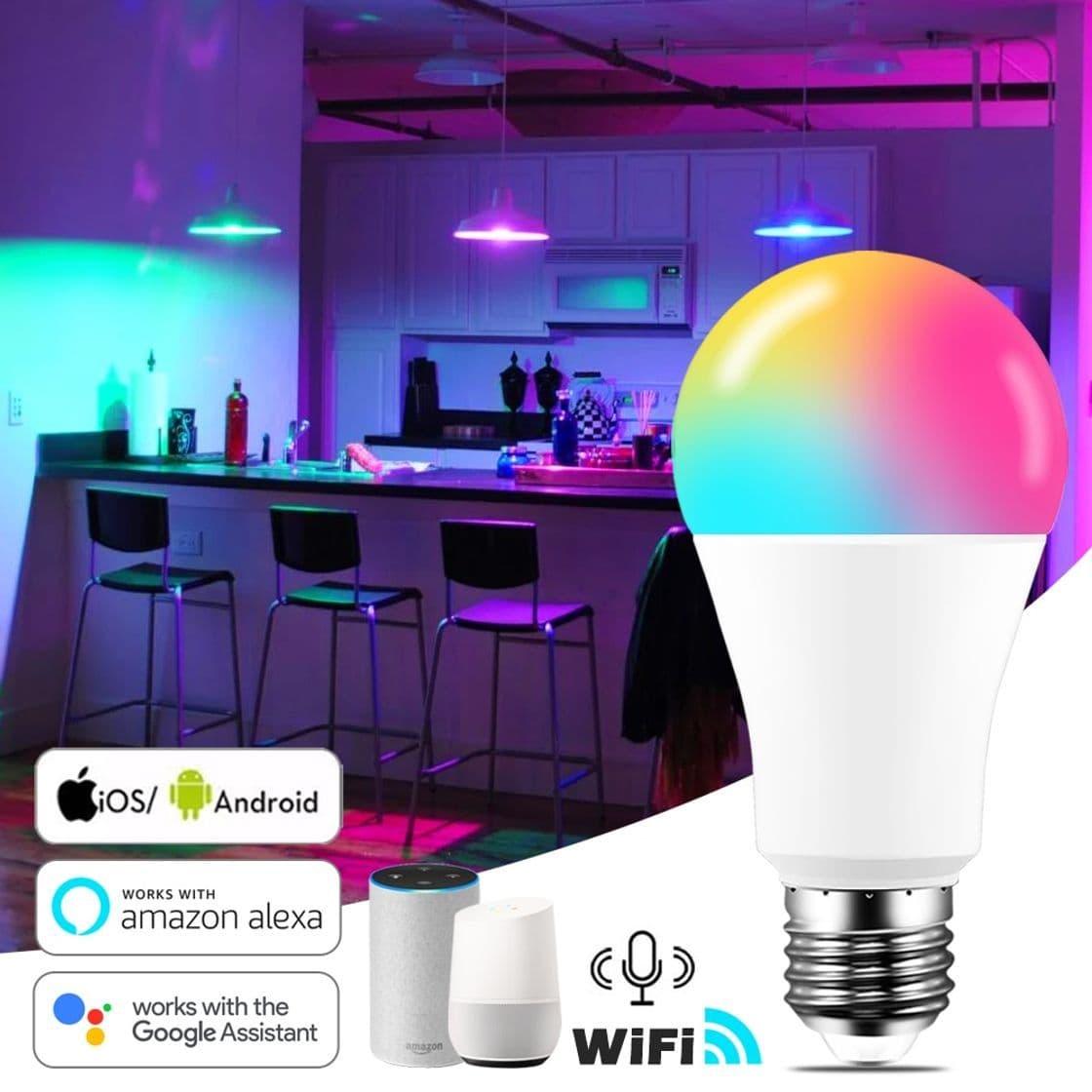 Producto Bombillo Inteligente 15w Wifi Led RGB 