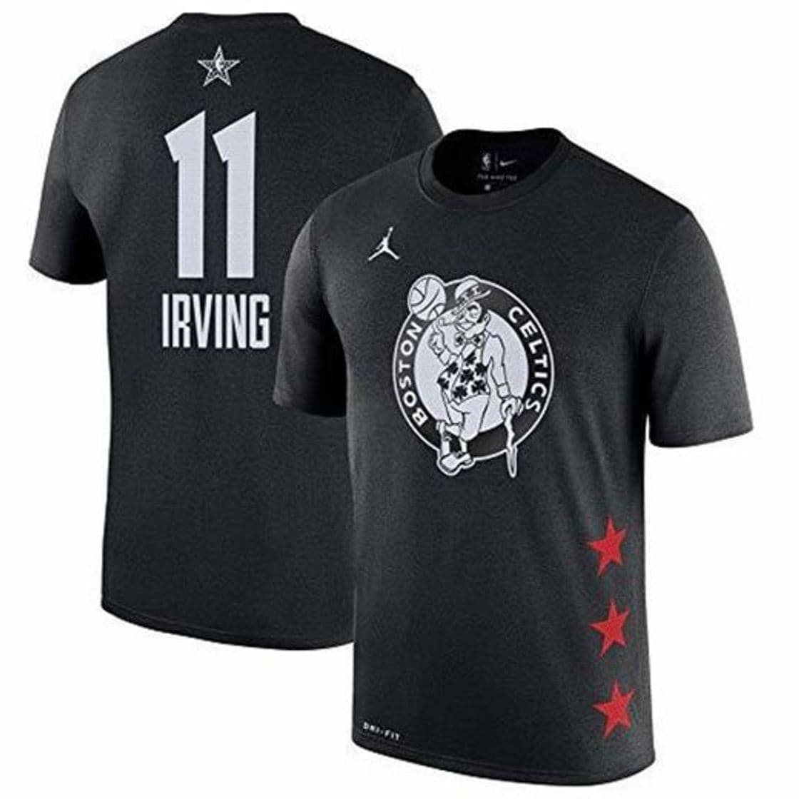 Fashion LXY-Sports Camiseta NBA Boston Celtics 11 Kyrie Irving Camiseta Informal Suelta Impresa