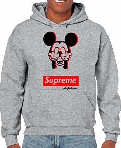 Moda The Fan Tee Sudadera de Hombre Divertidas Mickey Supreme Dope M