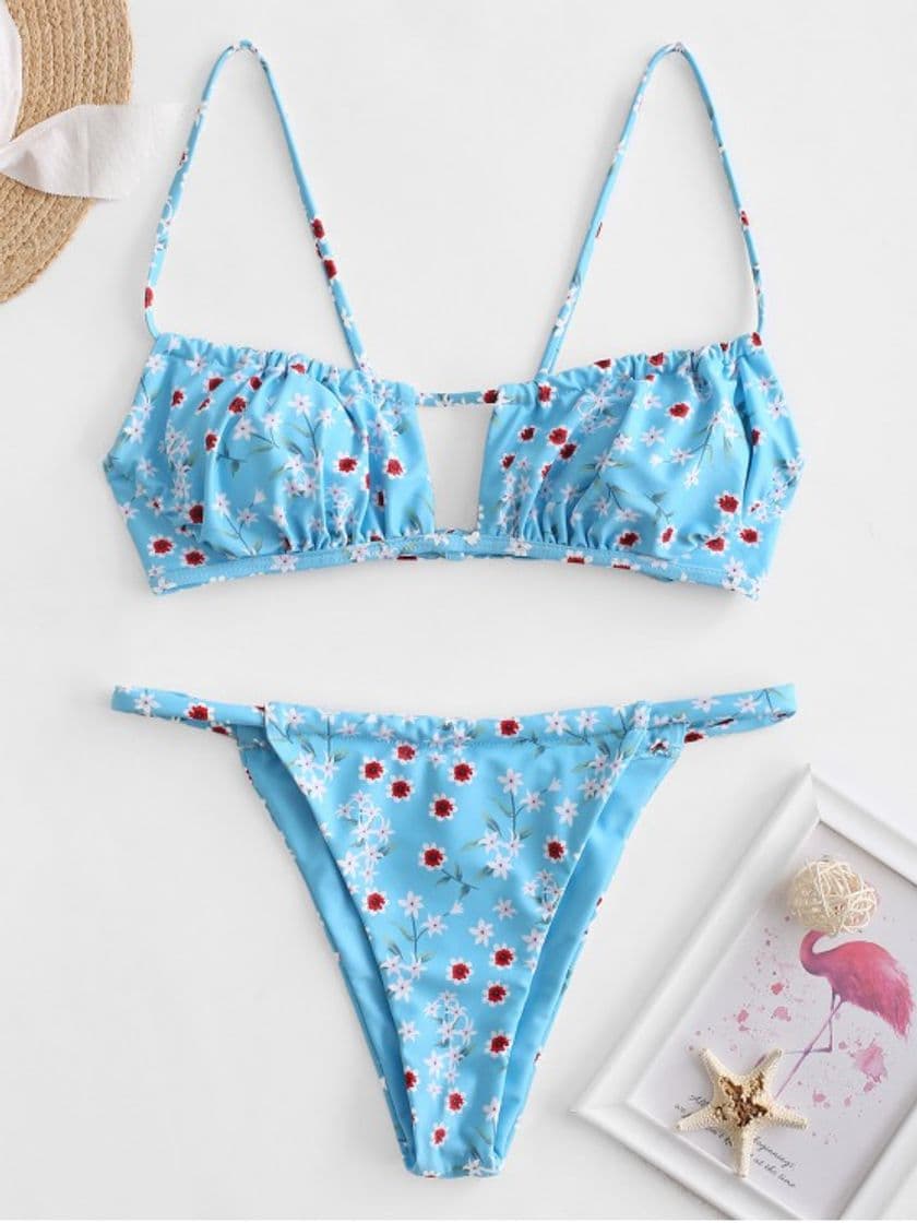 Moda Bikini flores 