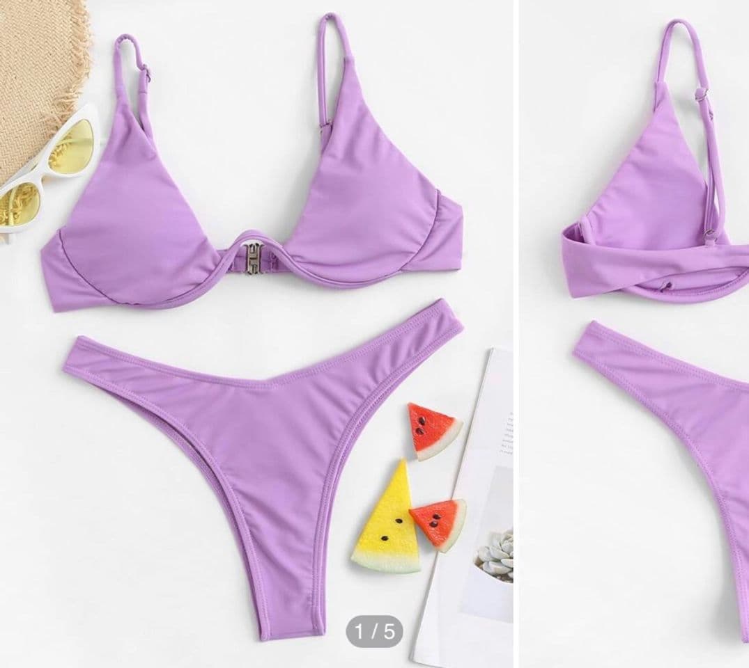 Moda Bikini morado 