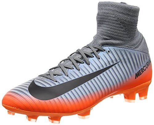 Fashion Nike Mercurial Superfly V Cr7 FG, Zapatillas de Fútbol Unisex Niños, Gris