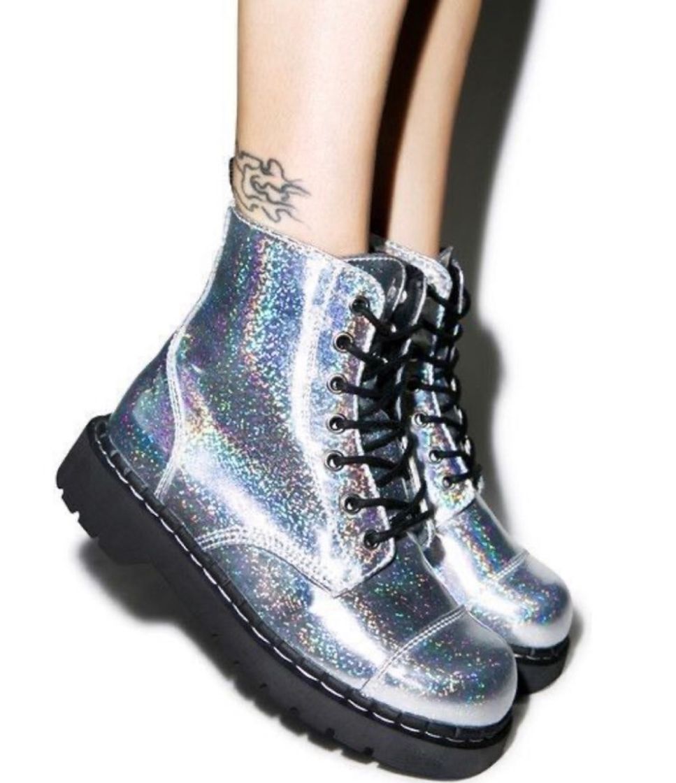 Moda Botas Militar Holográficas 