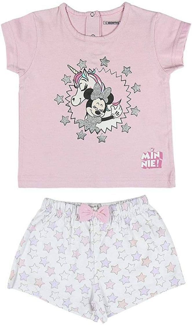 Moda Cerdá - Pijama Minnie Mouse - Camiseta + Calça de Algodão

