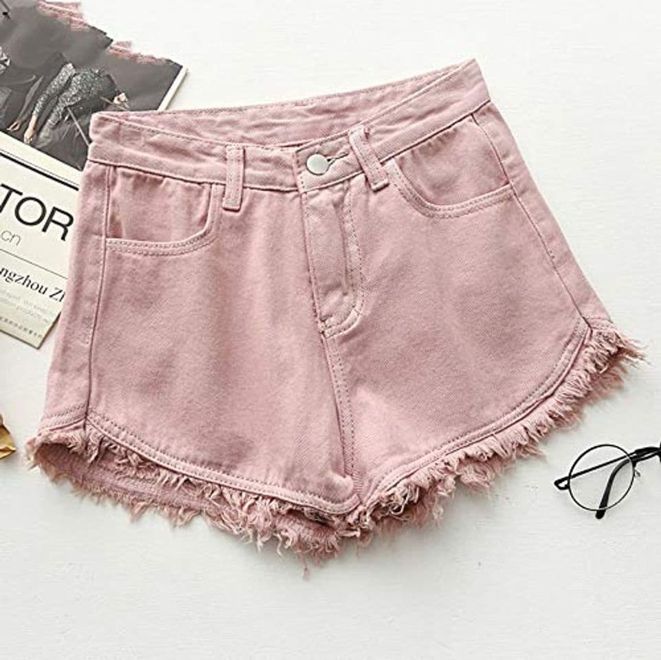 Moda NSDKFF Pantalones Cortos De Mujer Denim Shorts Deshilachados Mujer Vaqueros Corto De