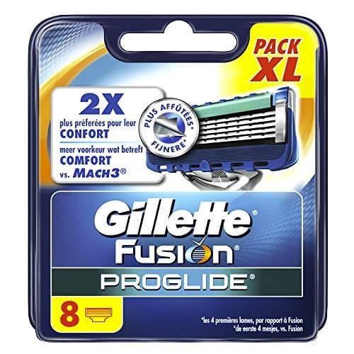 Place Gillette Fusion PROGLIDE las hojas de afeitar para hombres 8 recargas