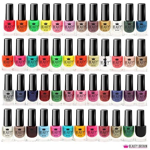 Beauty Set De 48 Esmalte De Uñas 48 Colores Diferentes Botella Moderna De