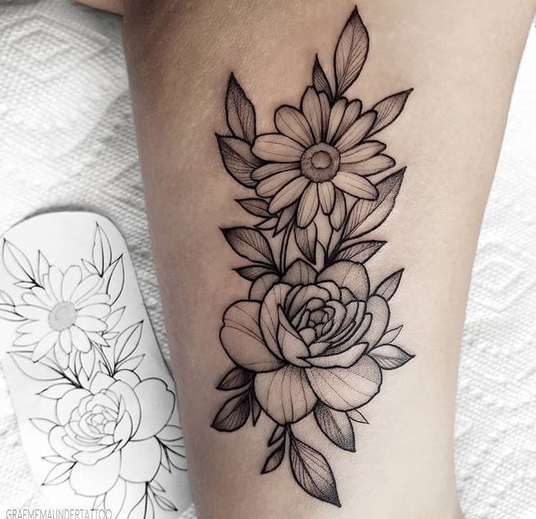 Moda Tatto Daisy e Rosa