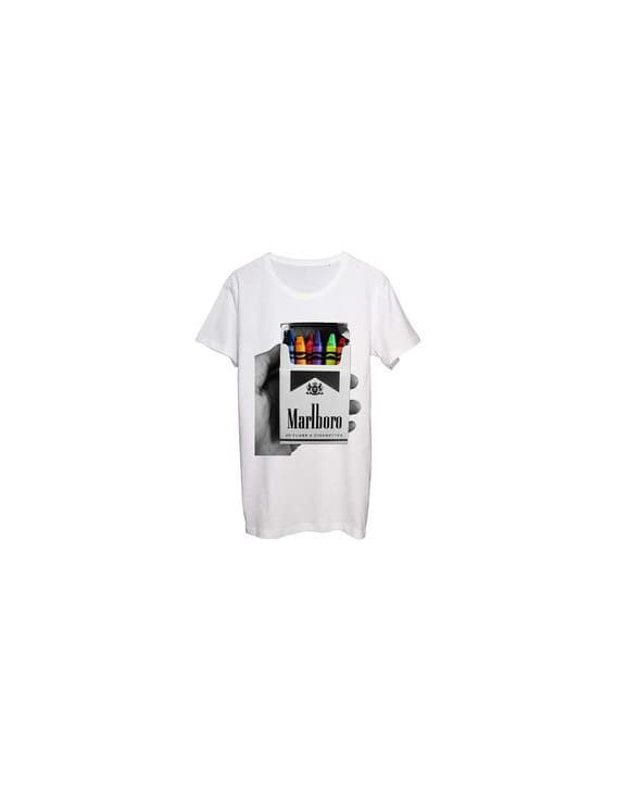 Producto Benefitclothing Marlboro Cigarettes Colorful Crayons T-Shirt