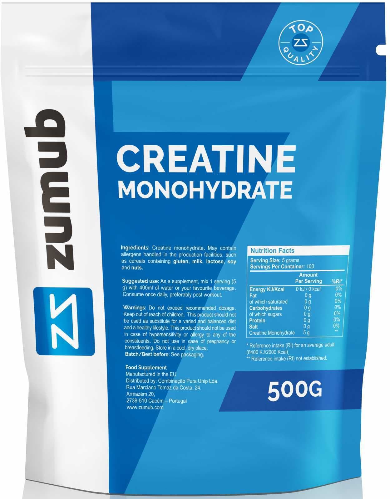 Product Creatina monohydrate ZUMUB