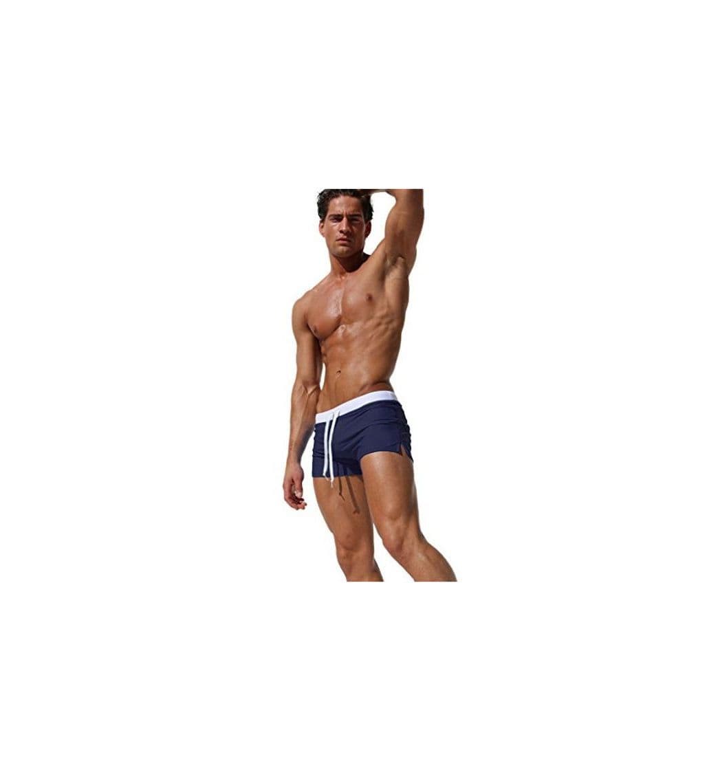 Product Ateid Bañador de Natación Boxer para Hombre Azul Oscuro M