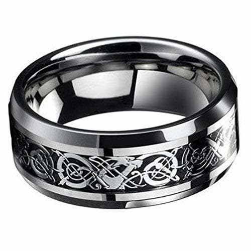 Producto Trifycore 8mm céltico del Anillo del dragón de Acero Inoxidable Anillos de