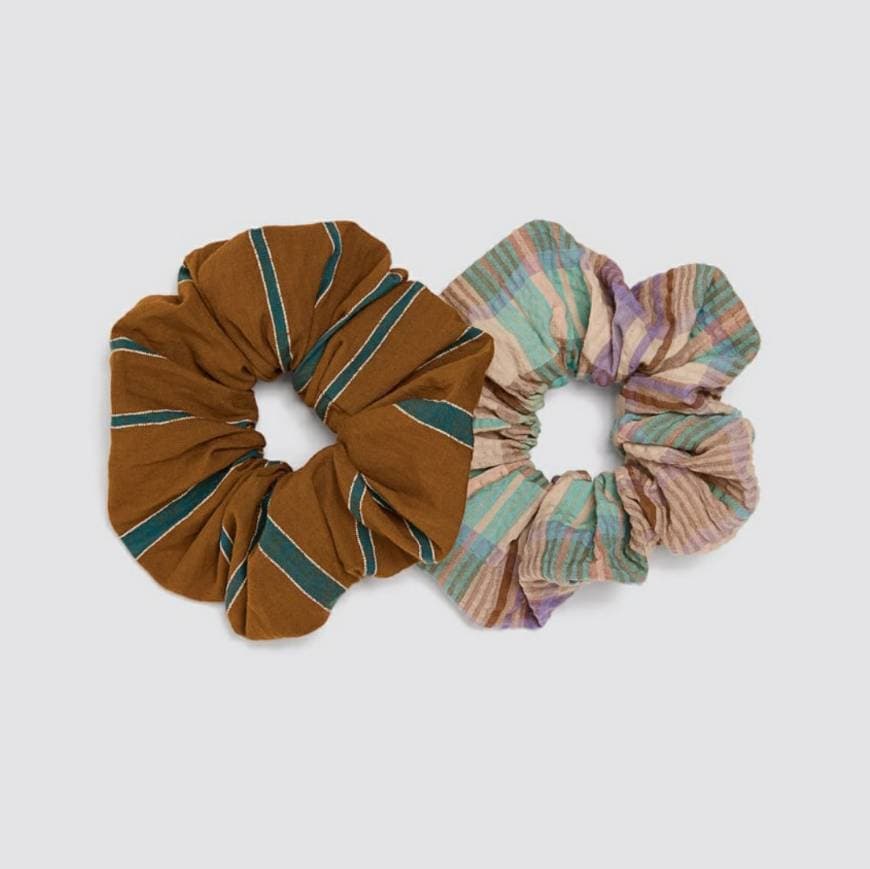 Fashion ZARA Pack de scrunchies estampados