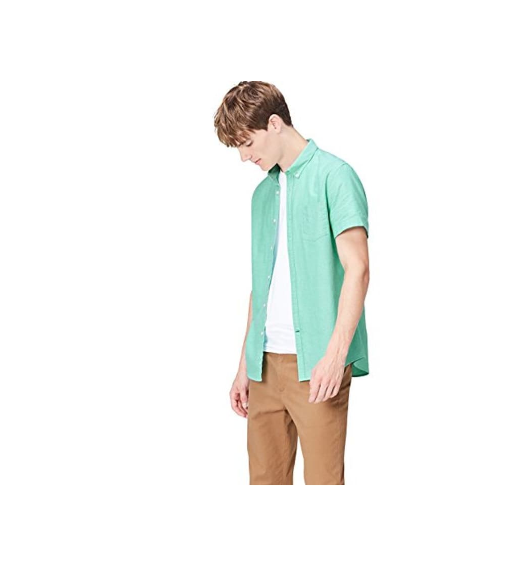 Moda Marca Amazon - find. Camisa Hombre, Verde