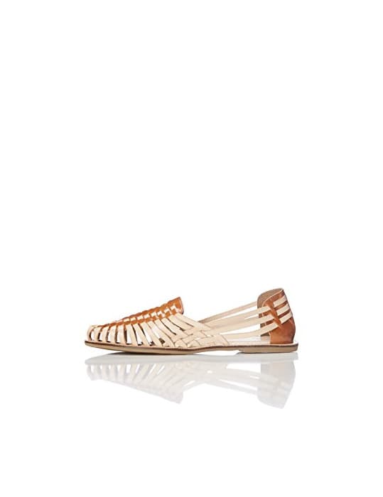 Producto find. Sandalias de Cuero Trenzado Mujer, Varios Colores