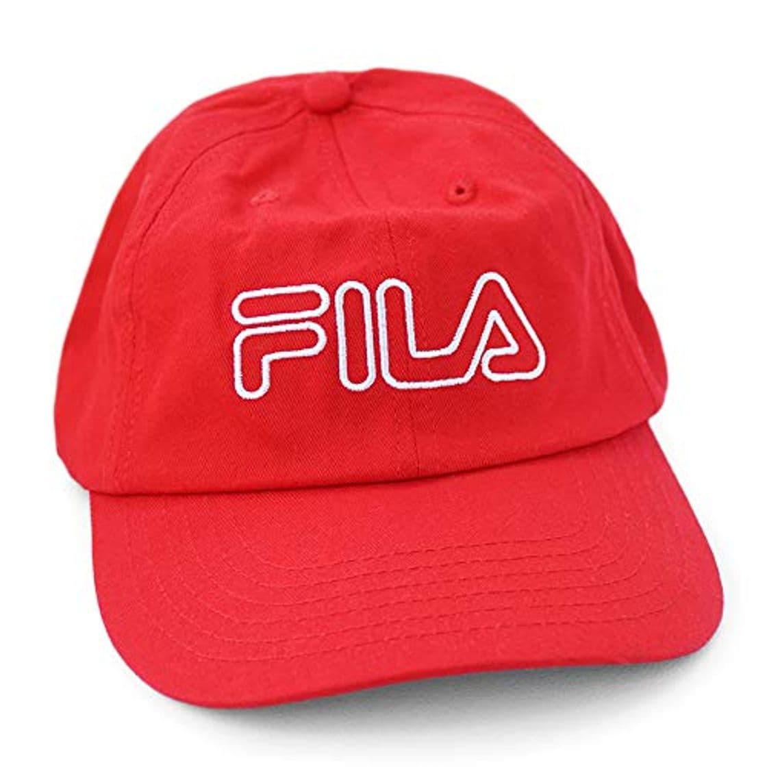 Moda Fila Kid's Adjustable Cap Red Cotton Twill Hat