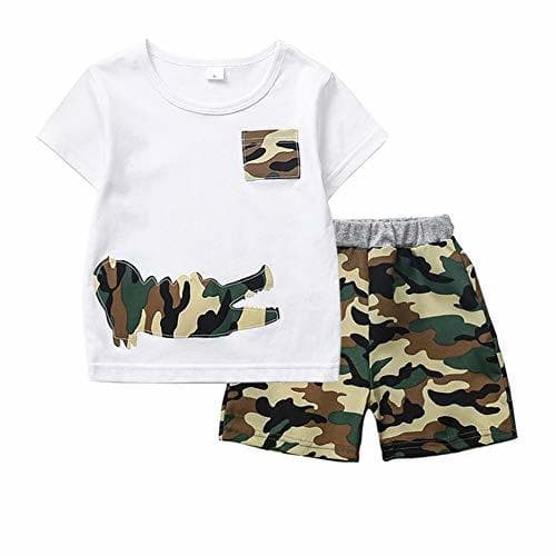 Product Mornyray Unisex Toddlers Set de verano de 2 piezas de manga corta