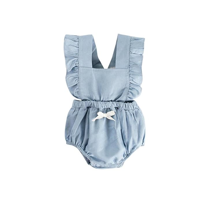 Producto ASHOP Bebé Monos, Mamelucos del Bowknot recién Nacido Mono Manga Corta Bodies