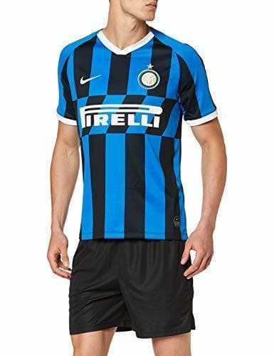 Fitness Nike Inter Milan 2019/20 Stadium Home Camiseta de Manga Corta, Hombre, Multicolor