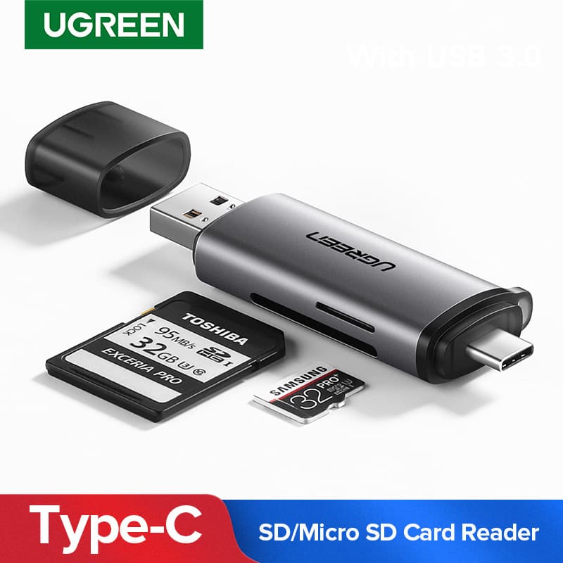 Product Ugreen Card Reader USB 3.0 Type C to SD Micro SD TF