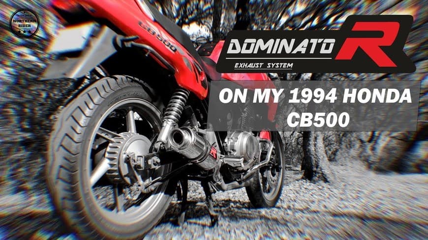 Fashion Honda CB500 with a GP1 Exhaust from DOMINATOR