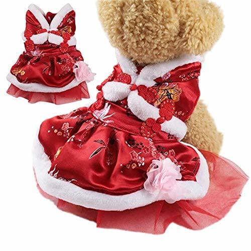 Place Aeromdale Christmas Pet Dog Dress Costume Cute Cartoon Clothes For Small Dog