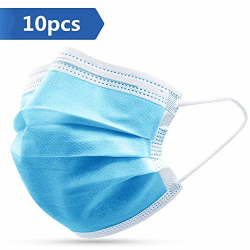 Product 10pcs Mascarillas Médicas Desechables 3 Capas con Clip de Nariz Ajustable