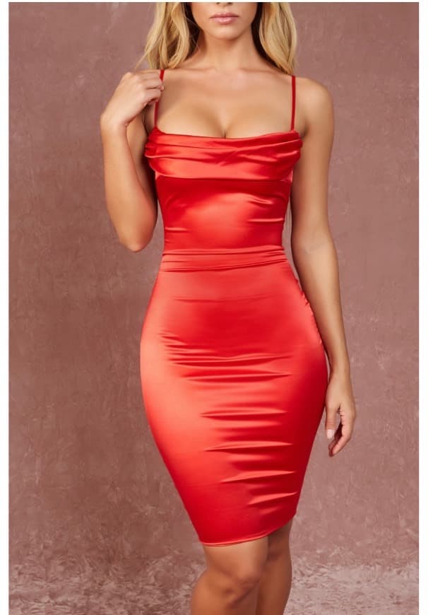 Product Satin red dress