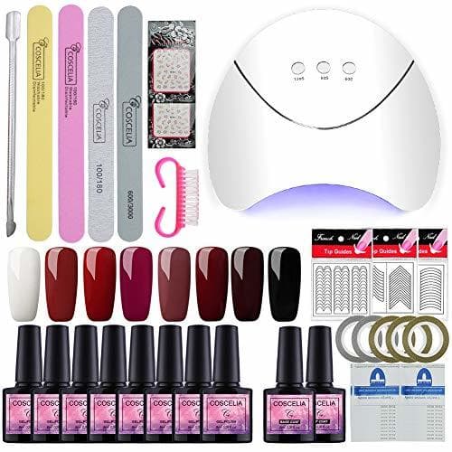 Producto Saint-Acior Esmalte Semipermanente en Gel Kit Uñas de Gel 8pcs Gel Uñas