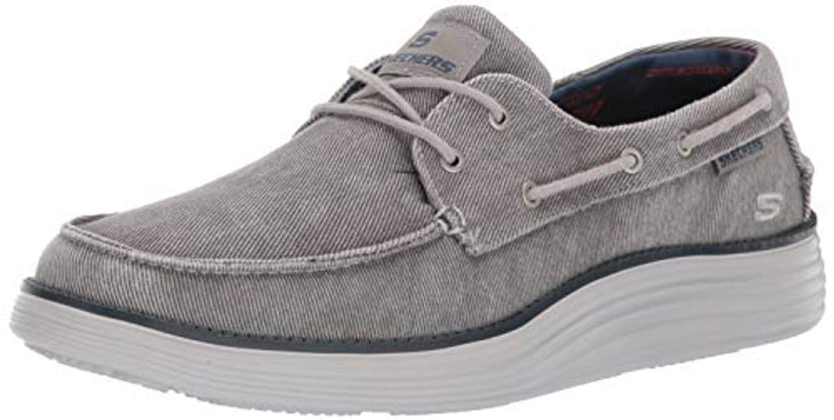 Moda Skechers Men's STATUS 2.0- LORANO Moccasins, Grey