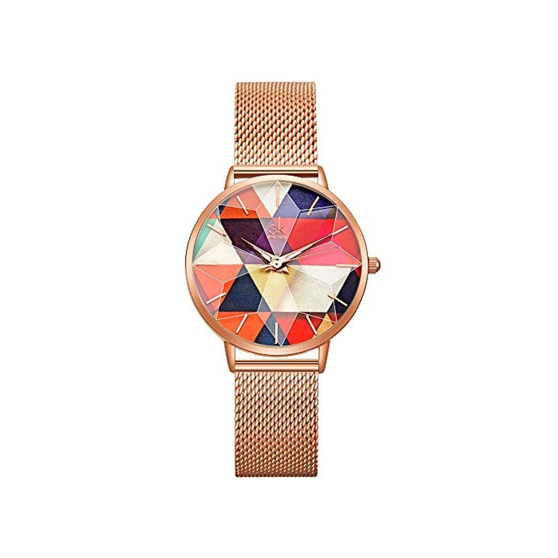 Product SHENGKE Estrella Relojes para Mujer Reloj Damas de Malla Impermeable Elegante Banda