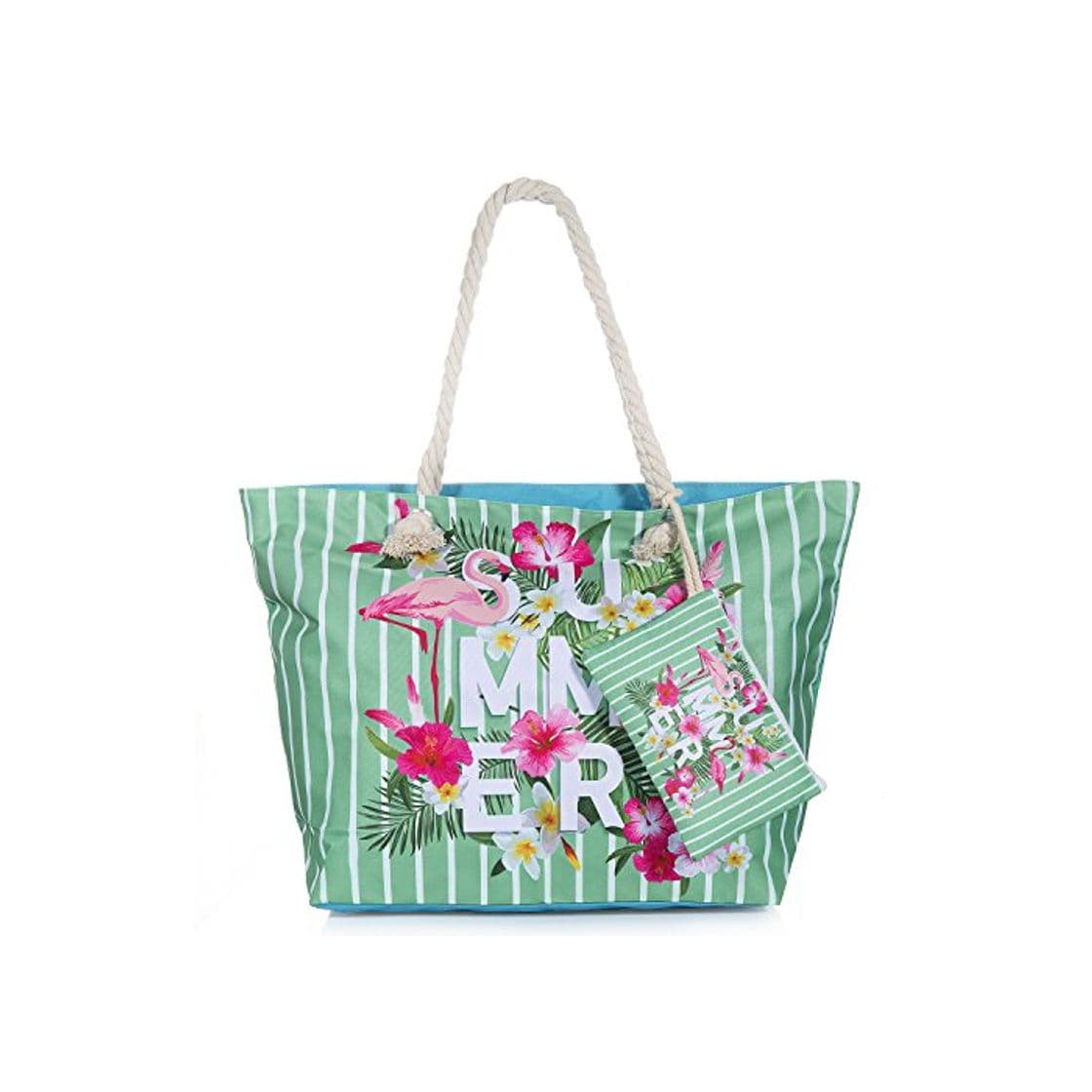 Producto ZOEON Bolsa de Playa de Lona Mujer Grande Bolso de Mano Shopper